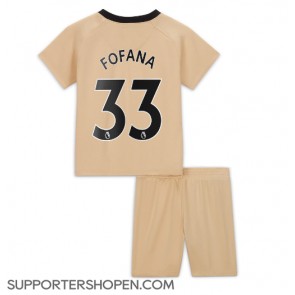 Chelsea Wesley Fofana #33 Tredje tröja Barn 2022-23 Kortärmad (+ korta byxor)